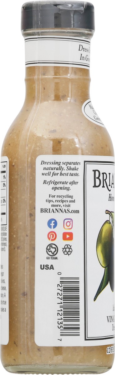 slide 7 of 9, BRIANNAS Home Style Italian Vinaigrette Dressing, 12 fl oz