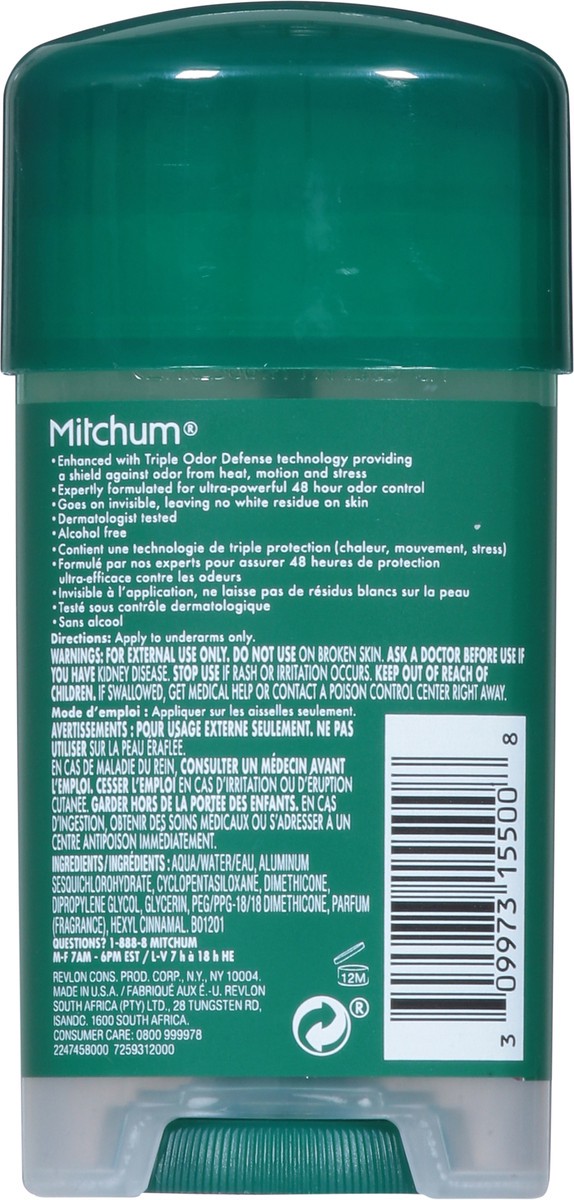 slide 6 of 14, Mitchum Men Unscented Antisperspirant & Deodorant 2.25 oz, 2.25 oz