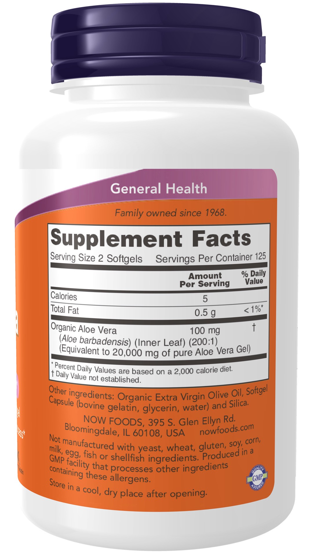 slide 4 of 4, NOW Aloe Vera 10,000 mg - 250 Softgels, 250 ct