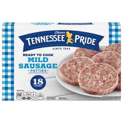 Odom's Tennessee Pride Ready to Cook Mild Sausage Patties 18 ea