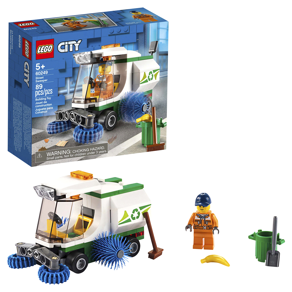 slide 1 of 7, LEGO City Street Sweeper 60249 Cool Construction Building Set, 1 ct