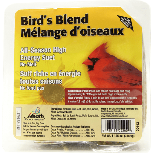 slide 1 of 1, Heath Birds Blend Suet Cake, 11.25 oz