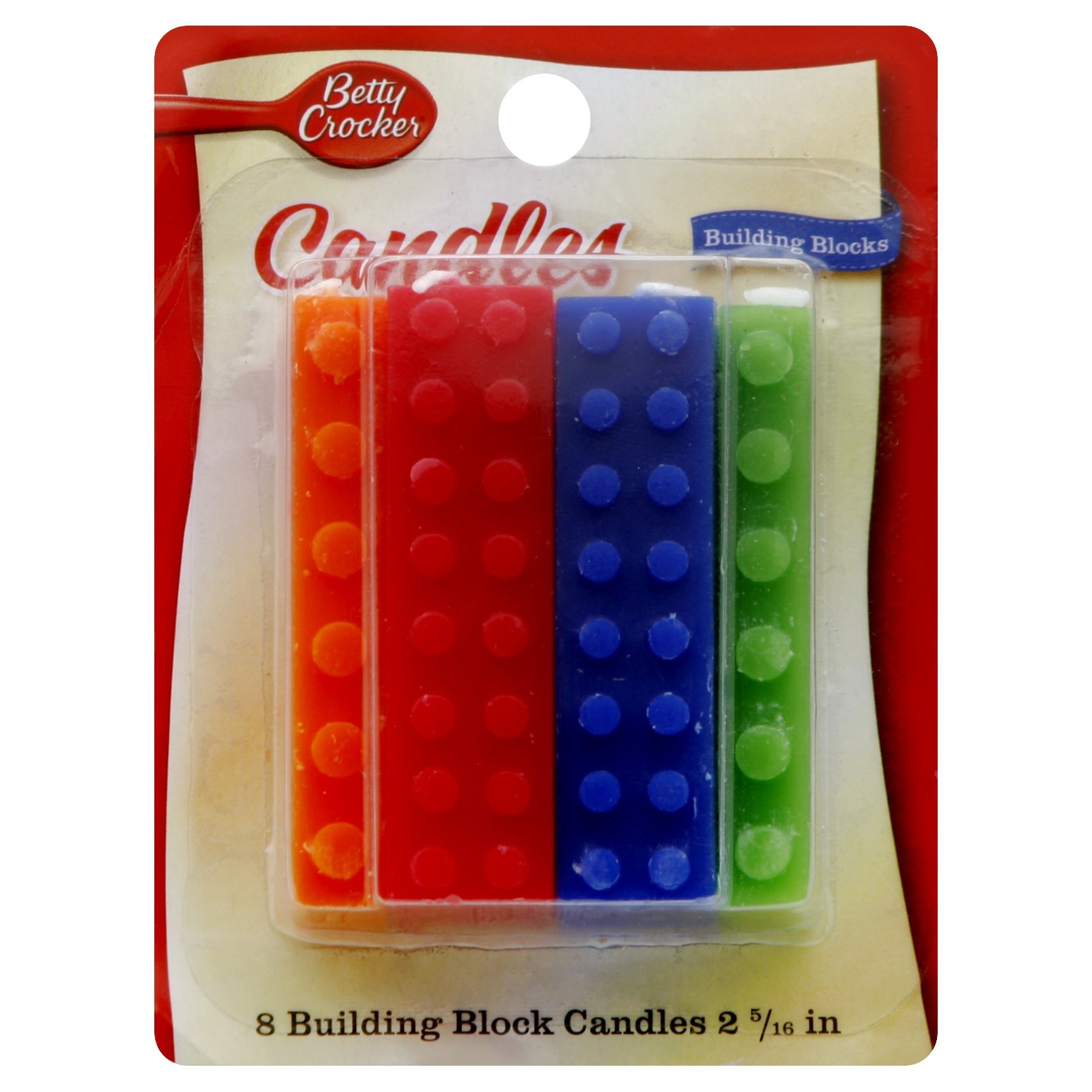 slide 1 of 1, Betty Crocker Building Block Candles, 8 ct; 1.3 oz