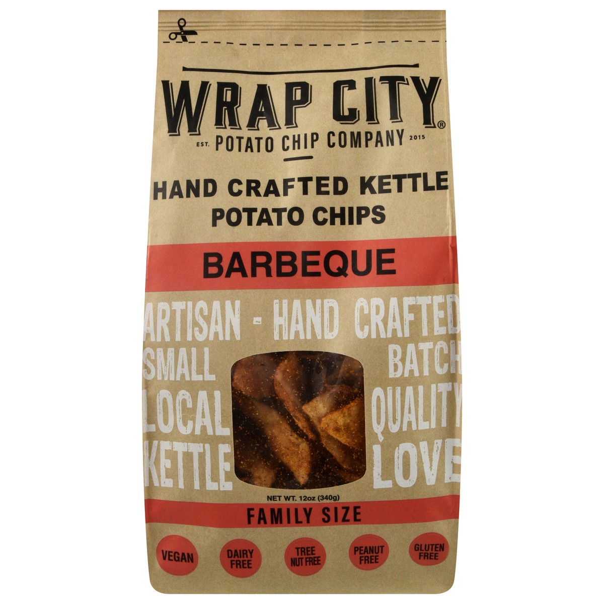 slide 2 of 4, Wrap City BBQ Kettle Potato Chips, 12 oz