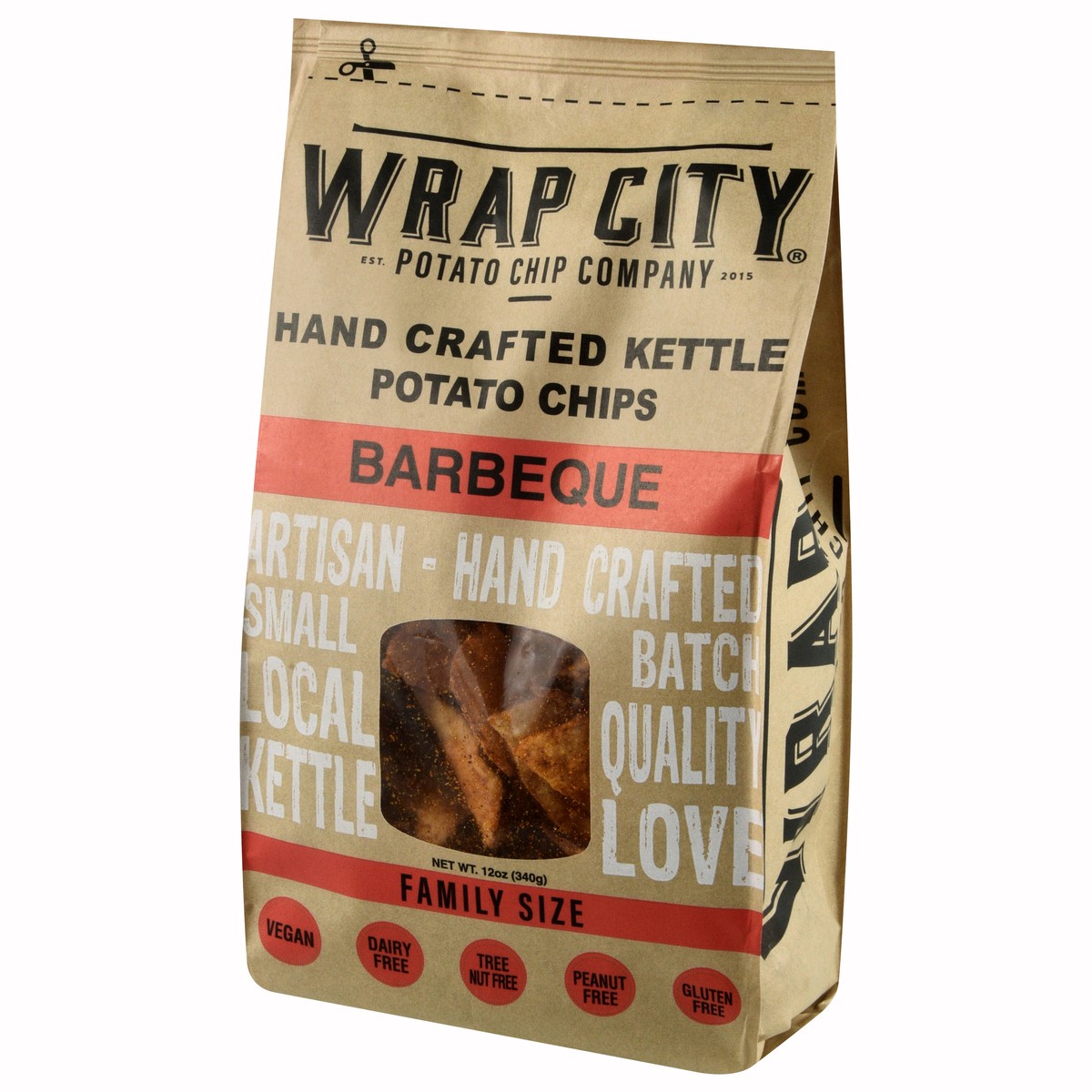 slide 3 of 4, Wrap City BBQ Kettle Potato Chips, 12 oz