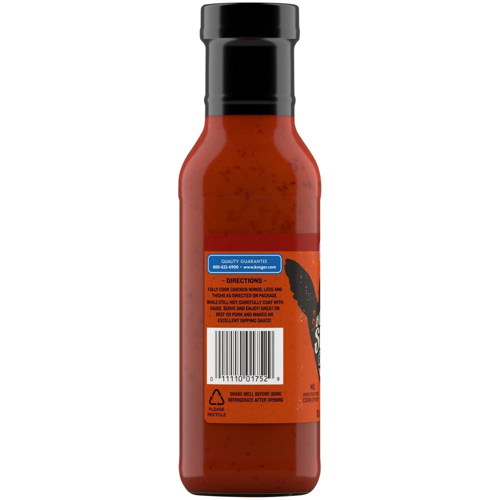slide 1 of 5, Kroger Spicy Garlic Buffalo Wing Sauce, 12 fl oz