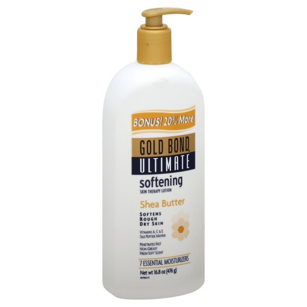 slide 1 of 1, Gold Bond Ultimate Softening Skin Therapy Lotion - Shea Butter, 16.8 oz