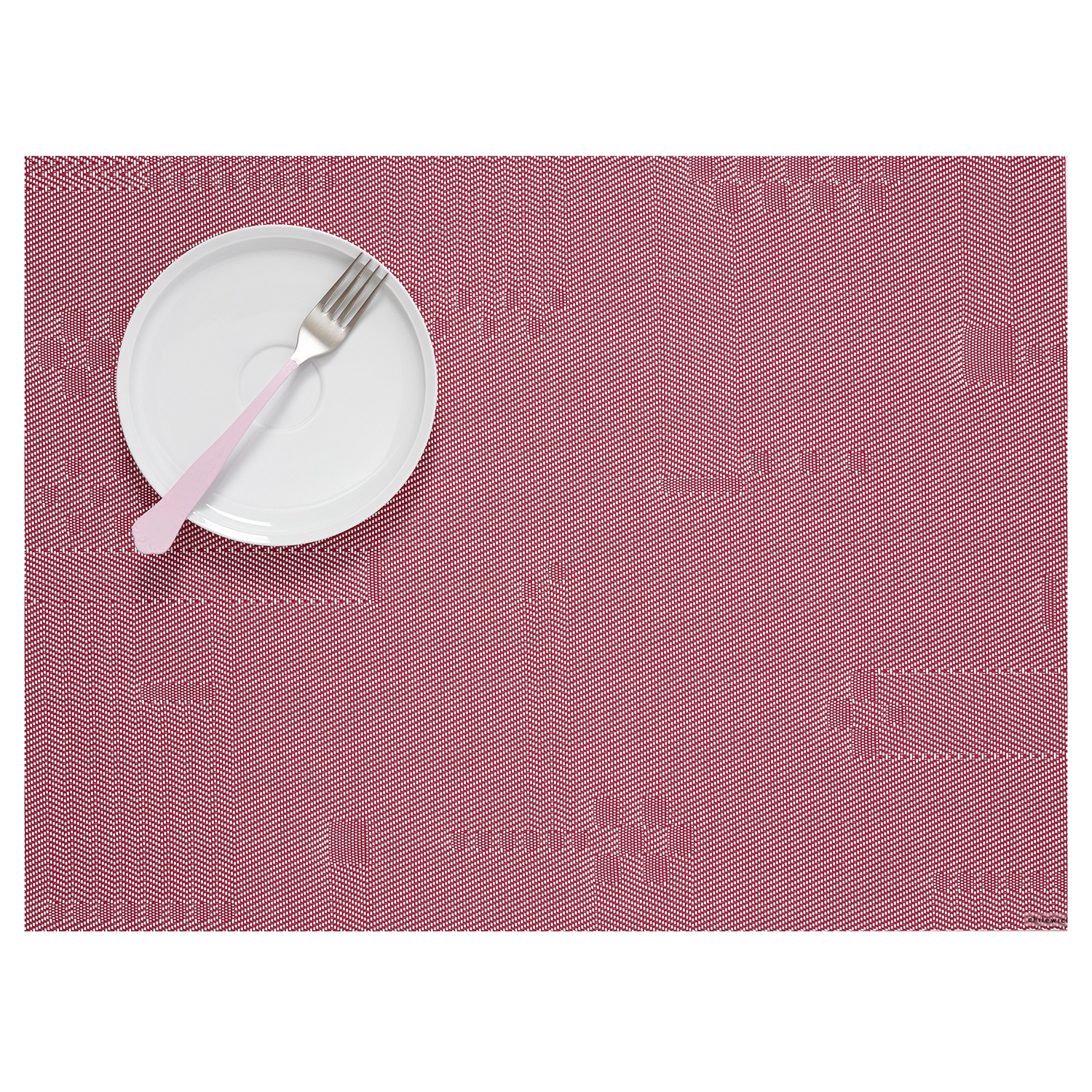 slide 1 of 1, Chilewich Pixel Raspberry Placemat, Sugar, 1 ct