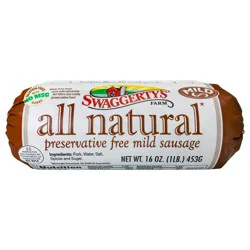 Swaggerty's Farm Sausage, Preservative Free, All Natural, Mild