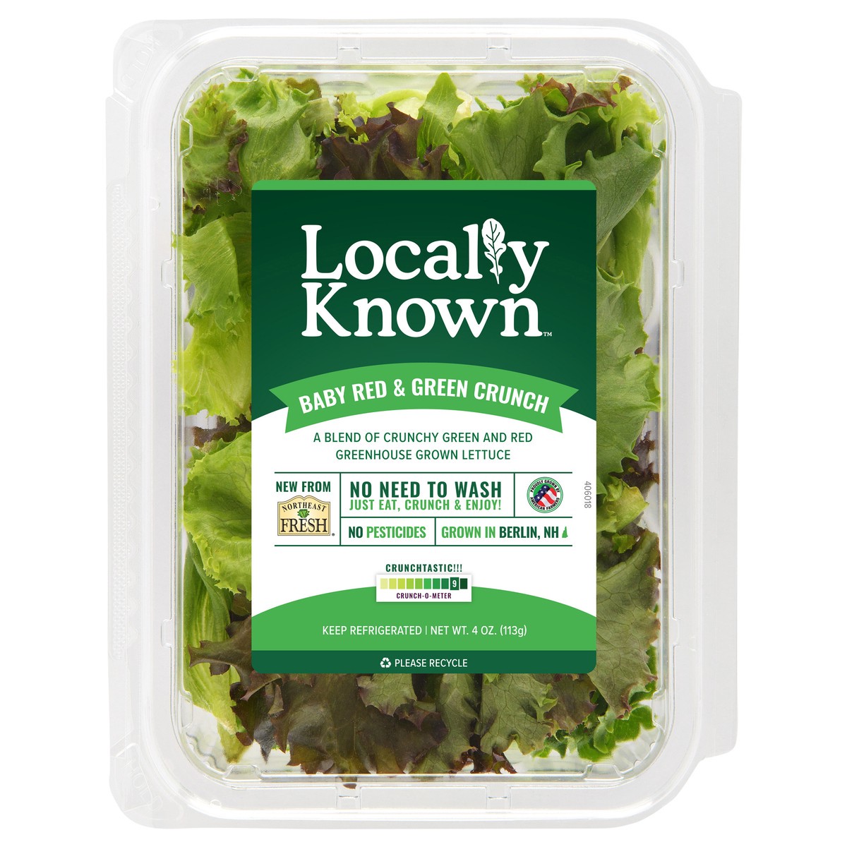 slide 1 of 7, Locally Known 8/4oz Red and Green Crunch, 4 oz