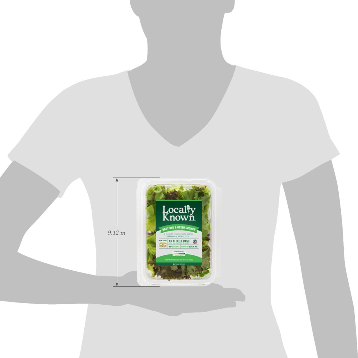 slide 6 of 7, Locally Known 8/4oz Red and Green Crunch, 4 oz