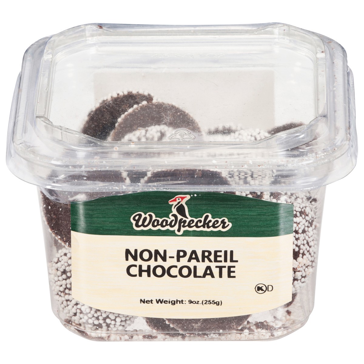 slide 9 of 14, Woodpecker Non-Pareil Chocolate 9 oz, 9 oz