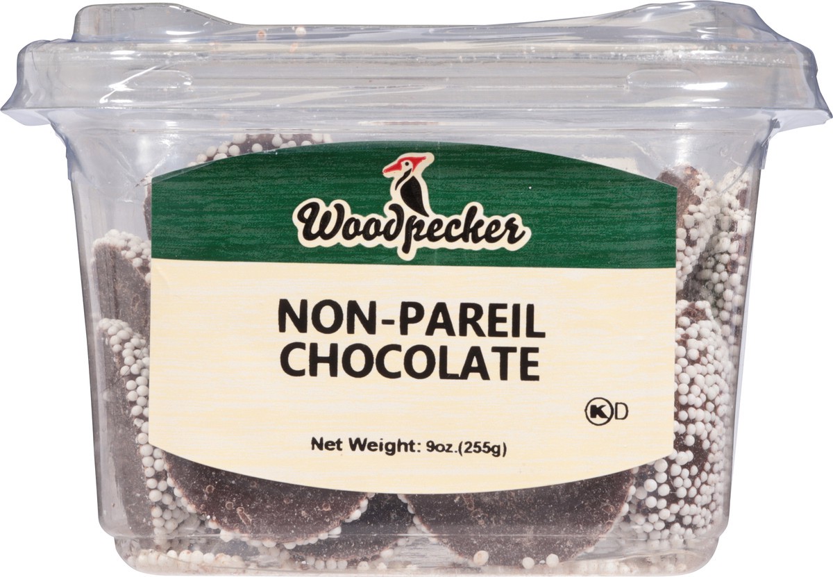 slide 13 of 14, Woodpecker Non-Pareil Chocolate 9 oz, 9 oz