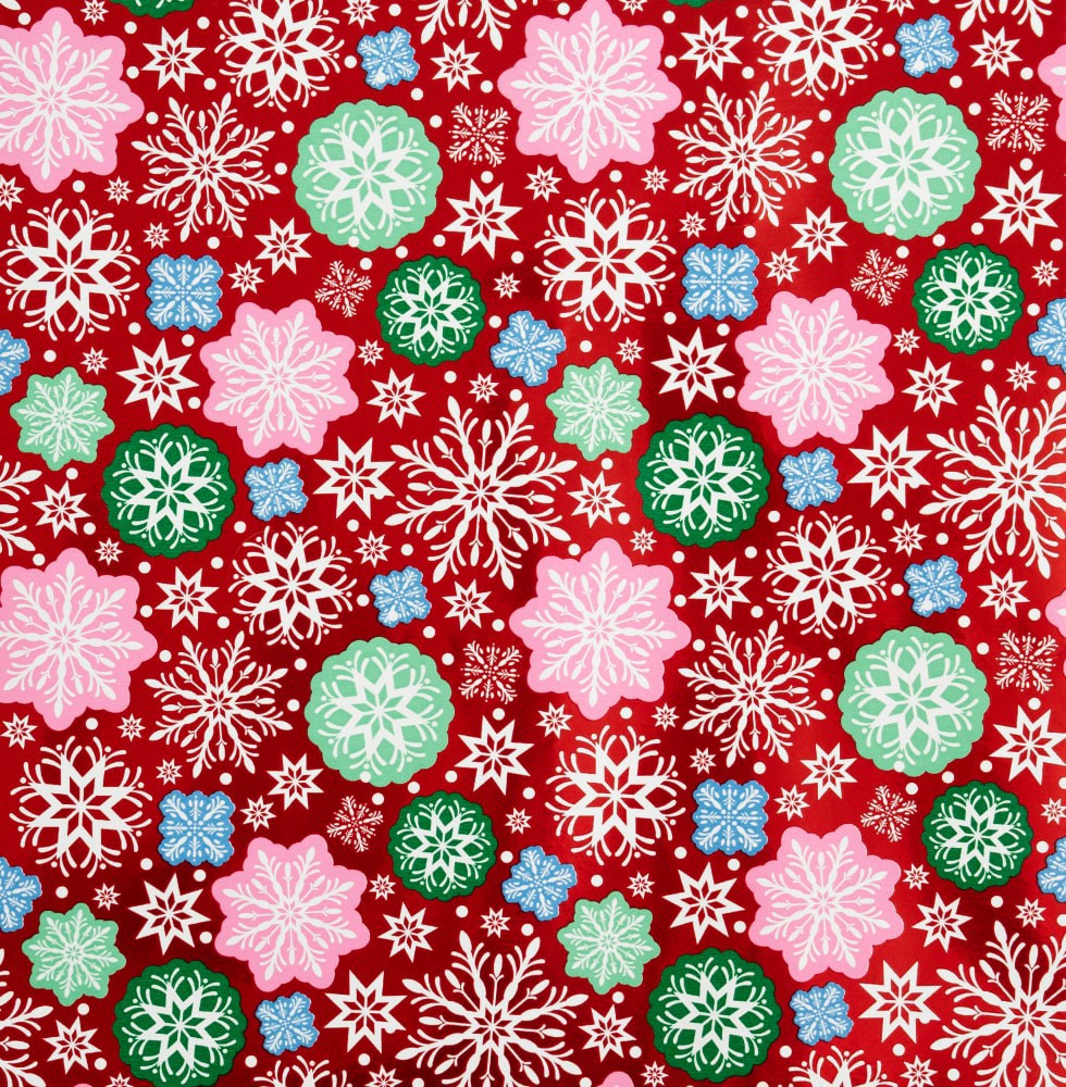 slide 2 of 4, Holiday Home 40 In x 6 Ft Snowflakes Gift Wrap Roll, 1 ct