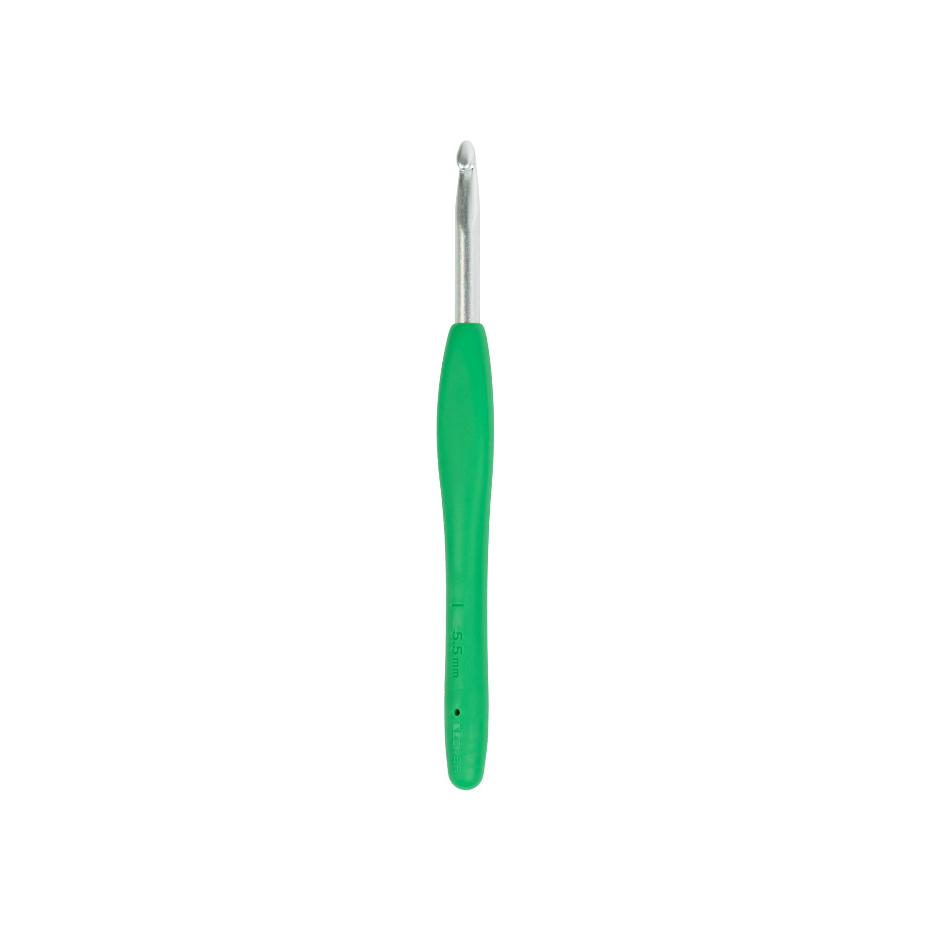 slide 2 of 4, Clover Amour Aluminum Crochet Hook, 5.5mm