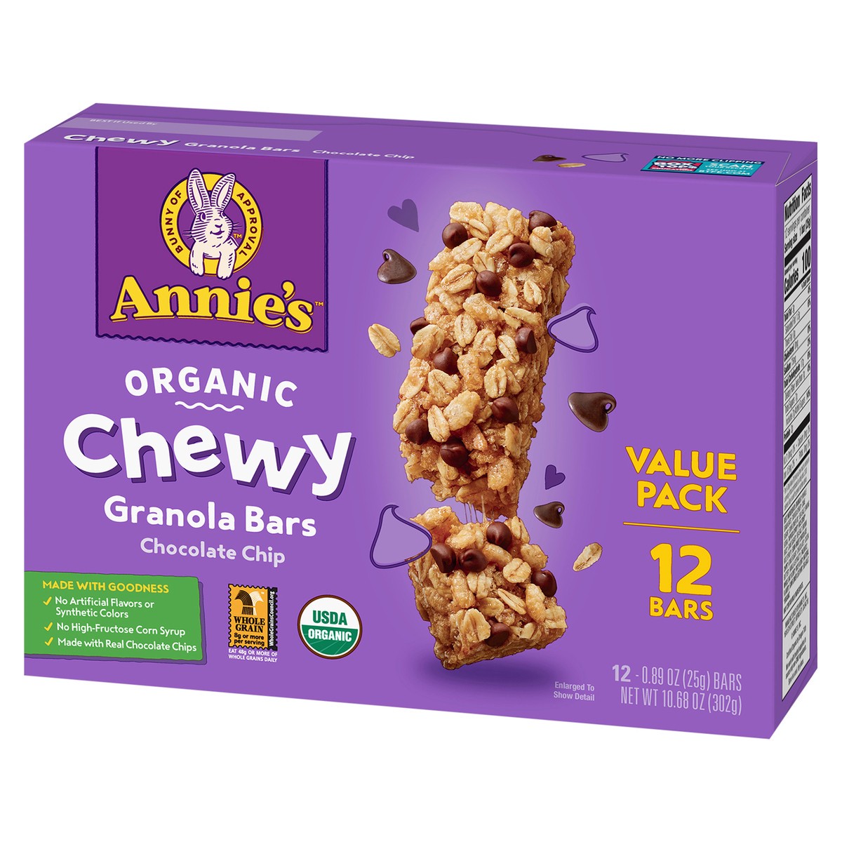 slide 9 of 14, Annie's Organic Chewy Granola Bars, Chocolate Chip, 12 ct, 10.6 oz