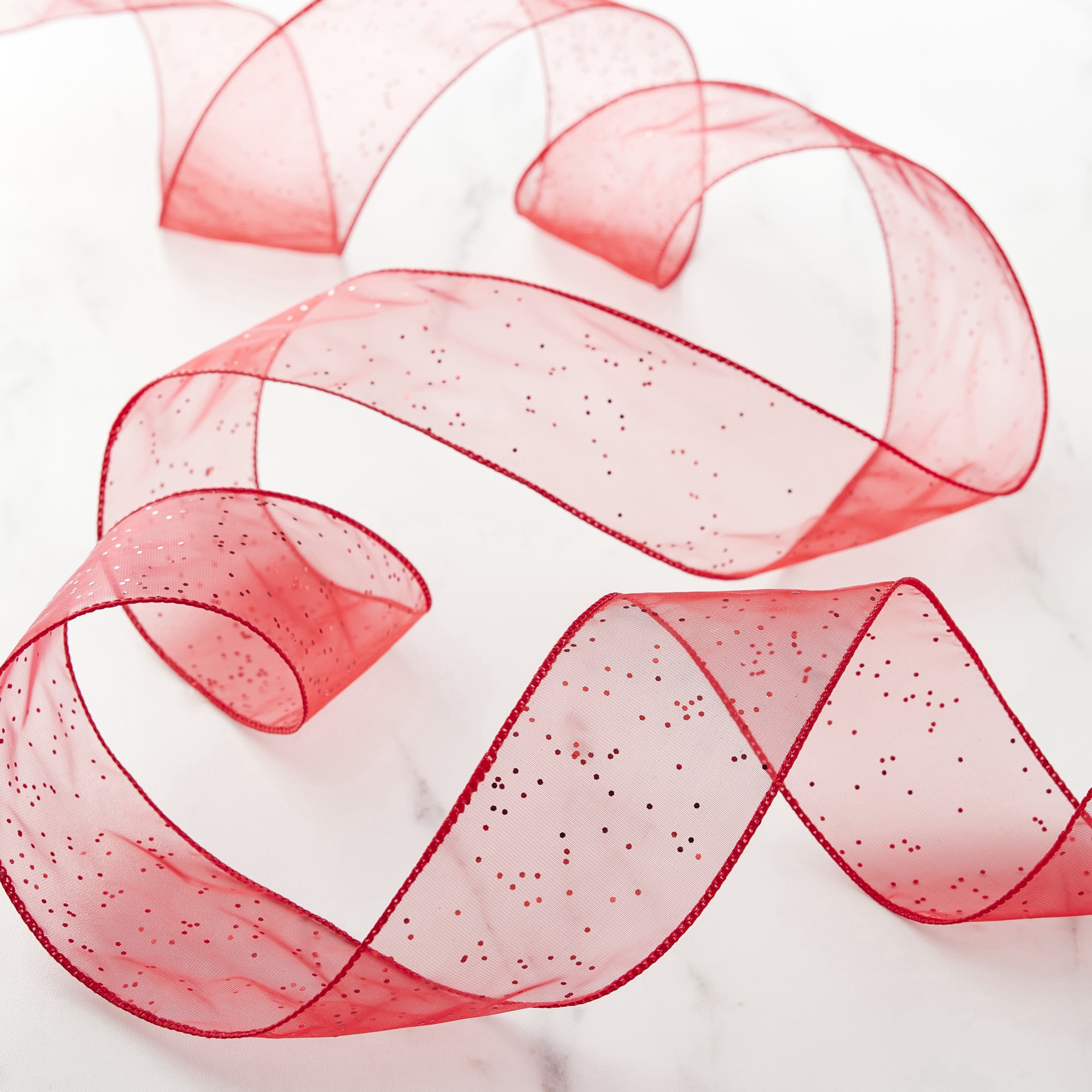 slide 2 of 4, 2.5"x 10yd. Glitter Shimmer Wired Ribbon By Celebrate It Specialty, 2.5 in x 10 yd