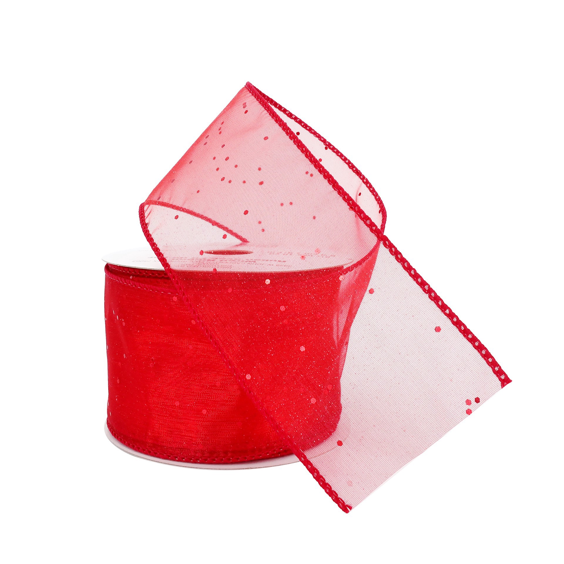 slide 3 of 4, 2.5"x 10yd. Glitter Shimmer Wired Ribbon By Celebrate It Specialty, 2.5 in x 10 yd