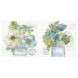 Masterpiece Art Gallery My Greenhouse Bouquet II & III Canvas Wall Art