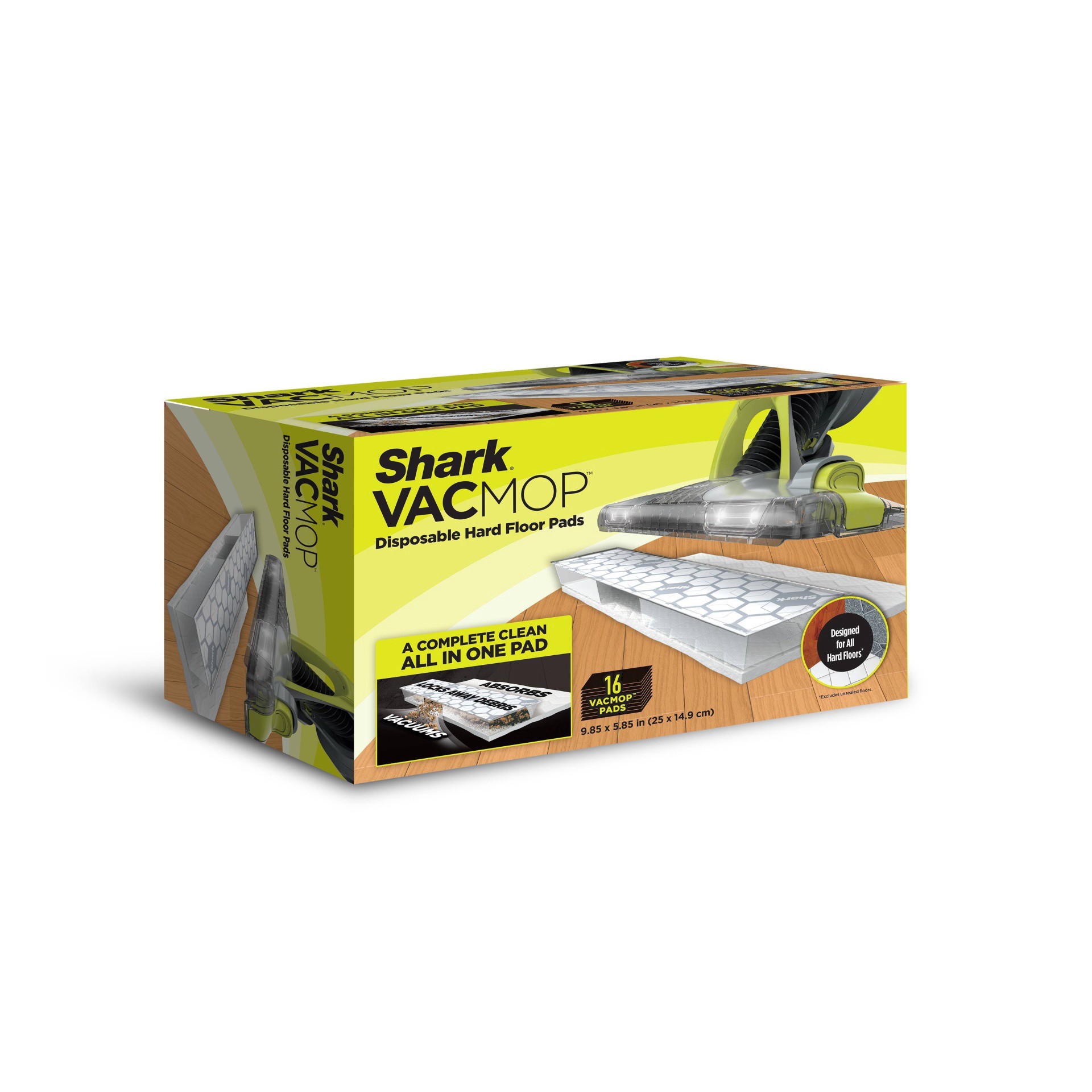 slide 1 of 10, Shark VACMOP Disposable Hard Floor Vacuum and Mop Pad Refills - 16ct, 16 ct