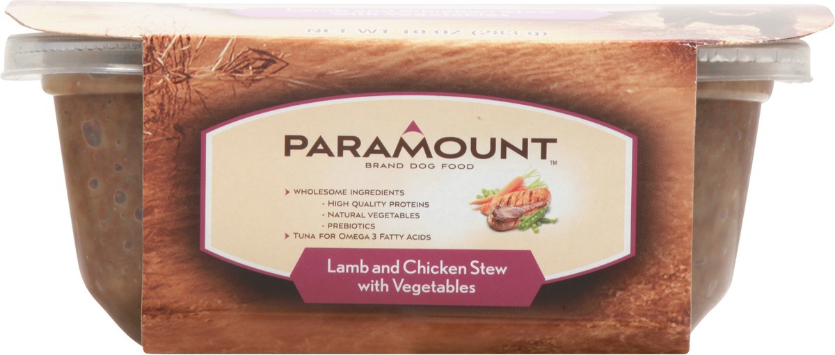 slide 3 of 12, Paramount Lamb and Chicken Stew with Vegetables Dog Food 10 oz, 10 oz