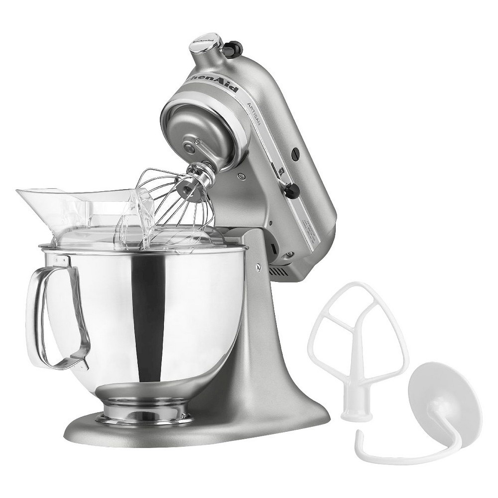 slide 2 of 3, KitchenAid Artisan Series 5-Qt. Tilt-Head Stand Mixer, Contour Silver, 5 qt