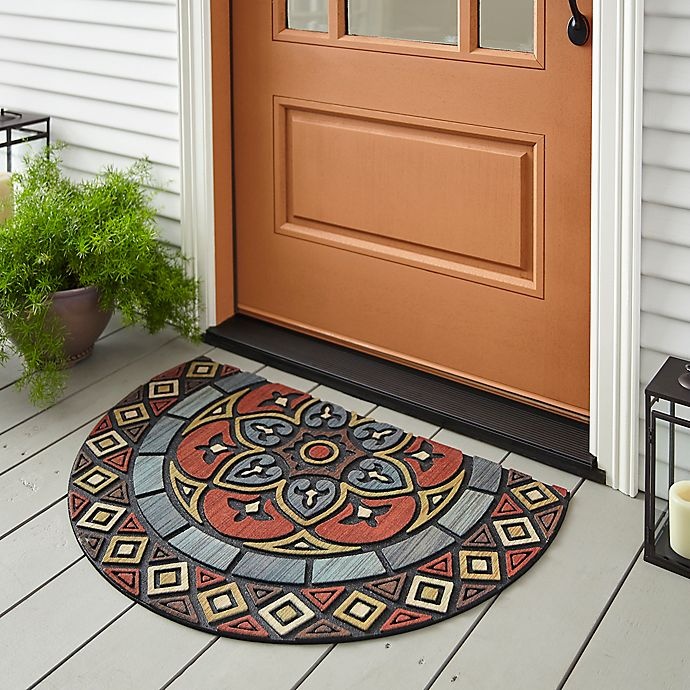 slide 2 of 2, Mohawk Home Venetian Renaissance Slice 23 x 35'' Rubber Door Mat'', 1 ct