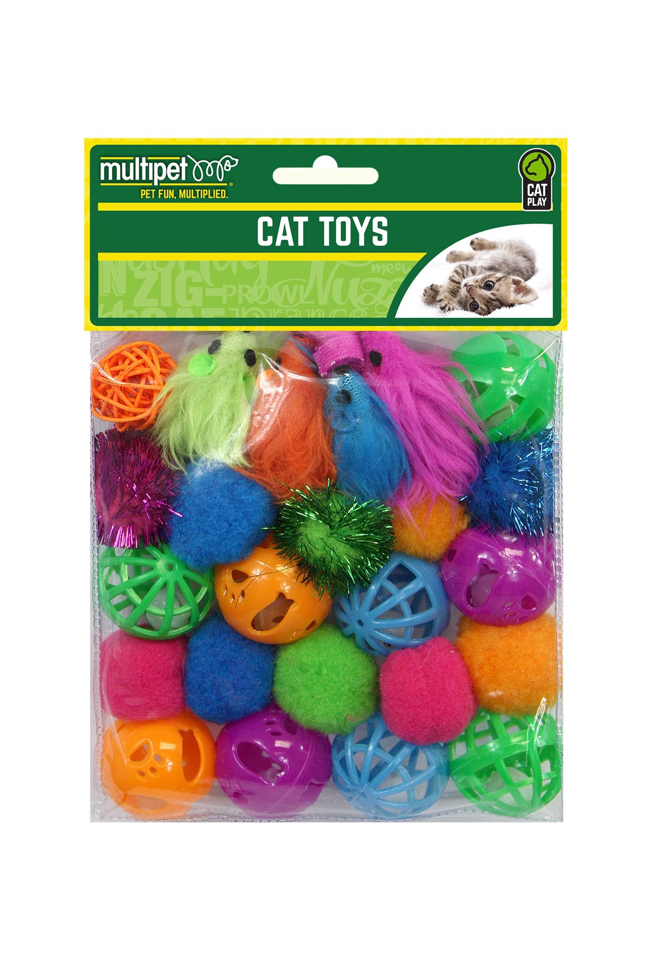 slide 1 of 1, MultiPet Cat Value Pack Cat Toys, 24 ct
