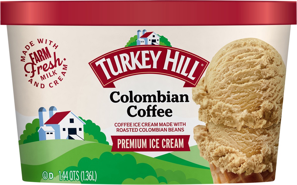 slide 2 of 2, Turkey Hill Premium Ice Cream - Colombian Coffee, 46 fl oz