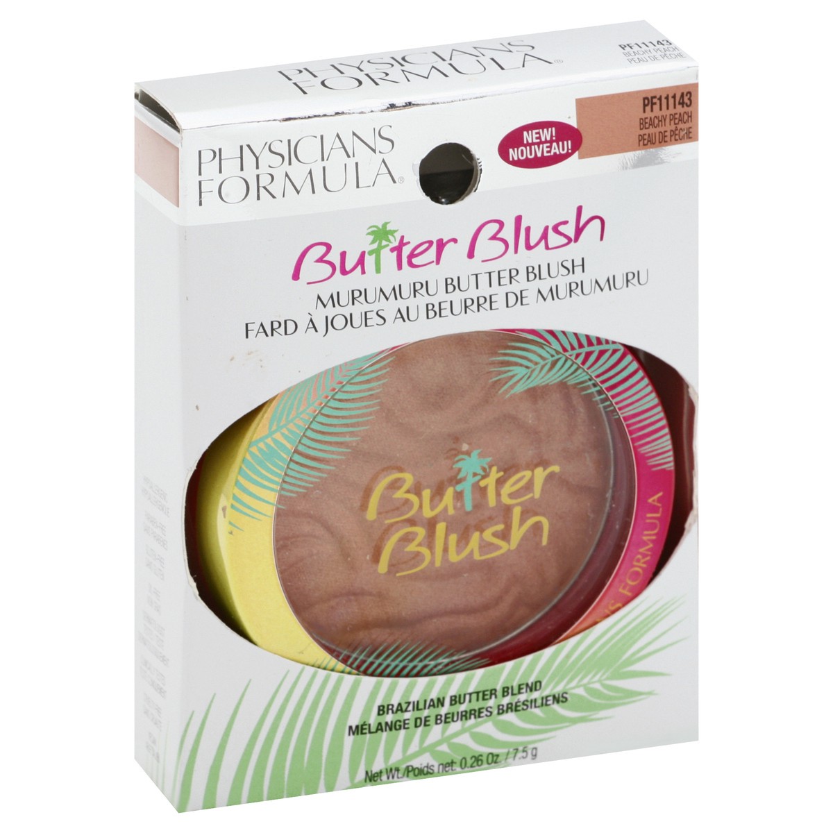 slide 4 of 9, Physicians Formula Butter Blush Beachy Peach, 0.24 oz