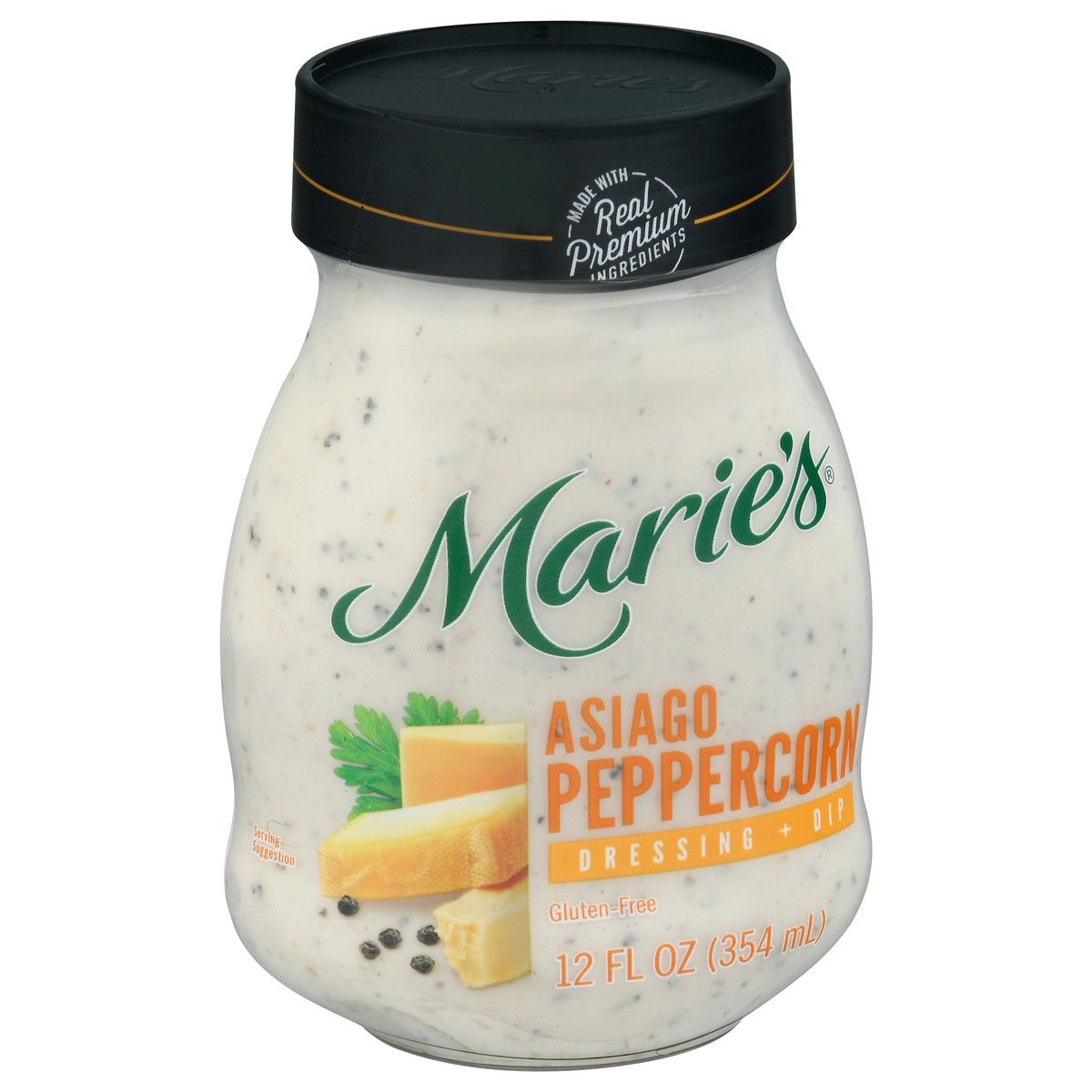 slide 6 of 9, Marie's Asiago Peppercorn Dressing + Dip 12 fl oz, 12 fl oz