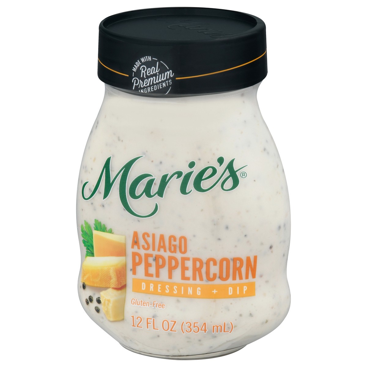 slide 8 of 9, Marie's Asiago Peppercorn Dressing + Dip 12 fl oz, 12 fl oz