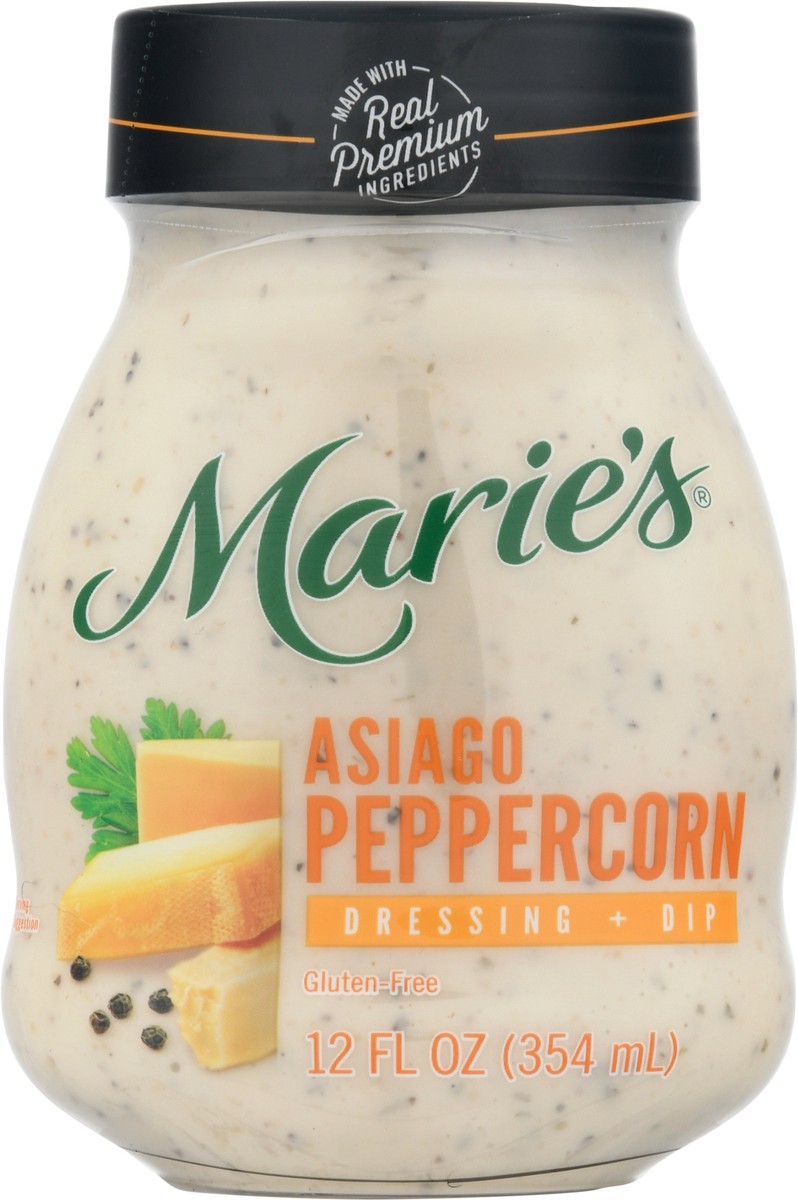 slide 7 of 9, Marie's Asiago Peppercorn Dressing + Dip 12 fl oz, 12 fl oz