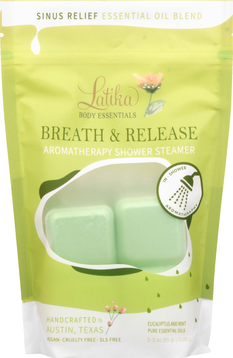 slide 10 of 11, Latika Breath & Release Aromatherapy Shower Steamer 5 ea, 5 ct