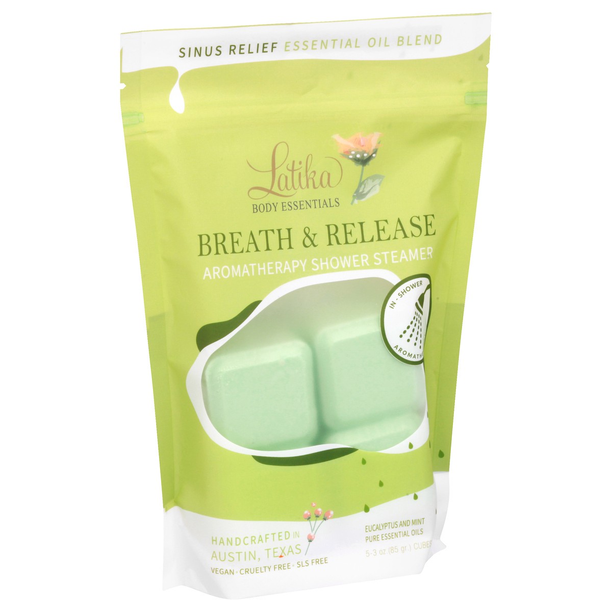 slide 3 of 11, Latika Breath & Release Aromatherapy Shower Steamer 5 ea, 5 ct