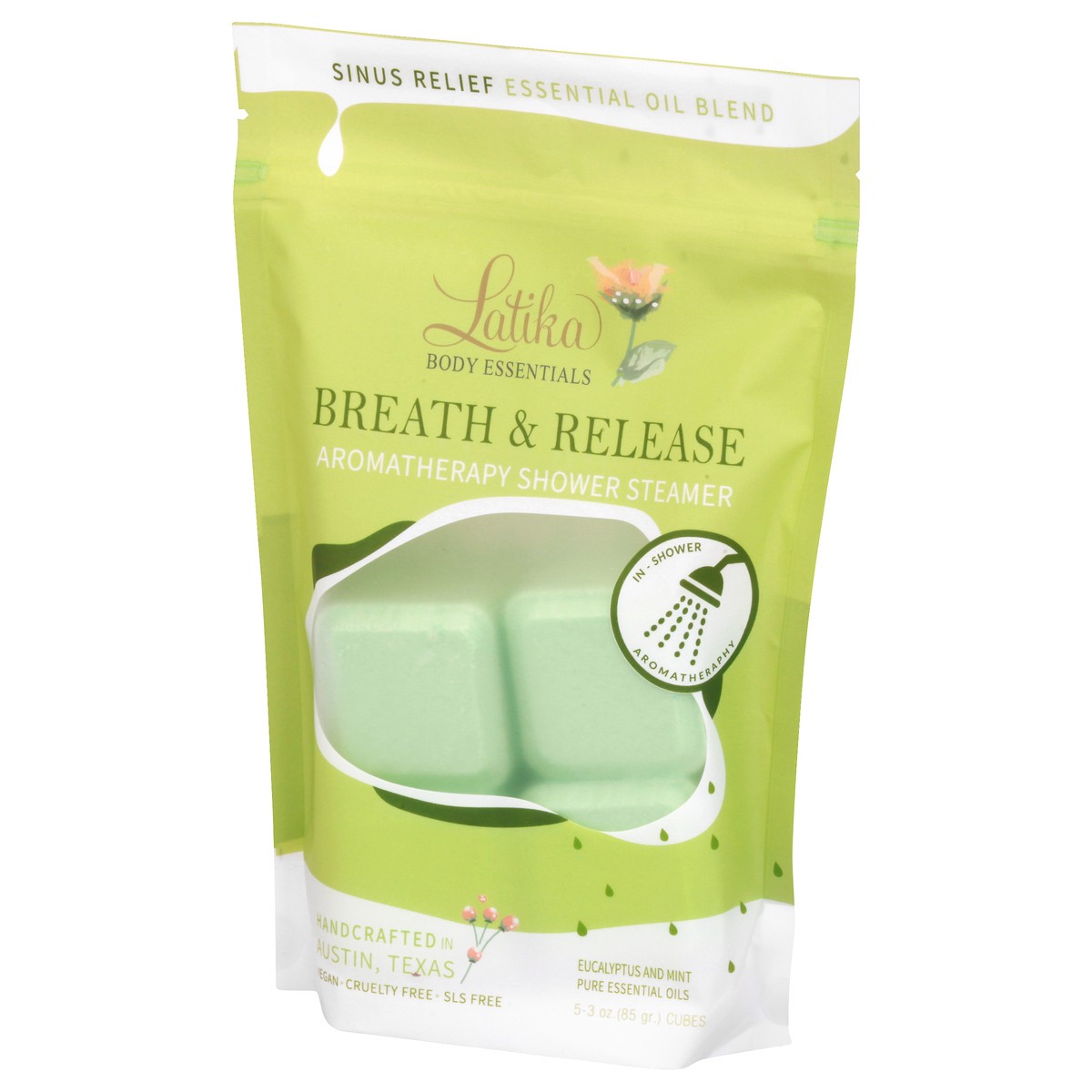 slide 8 of 11, Latika Breath & Release Aromatherapy Shower Steamer 5 ea, 5 ct