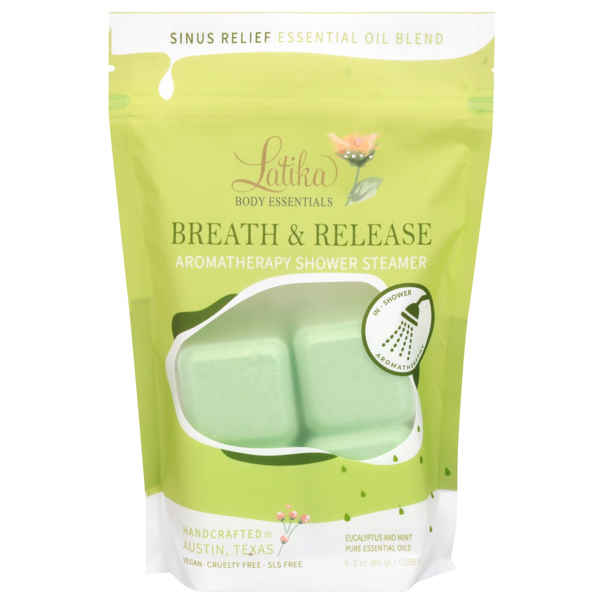 slide 4 of 11, Latika Breath & Release Aromatherapy Shower Steamer 5 ea, 5 ct