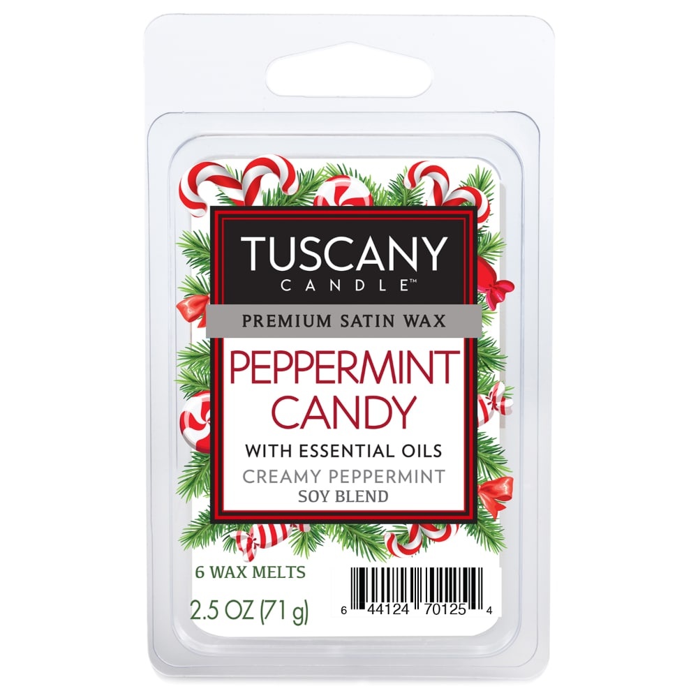 slide 1 of 1, Tuscany Candle Peppermint Candy Creamy Peppermint Wax Melts, 6 ct