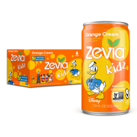 slide 13 of 13, Zevia Kidz Orange Cream Sparkling Drink 6 - 7.5 fl oz Cans, 6 ct