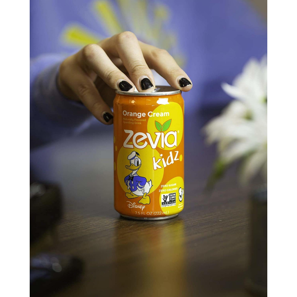 slide 8 of 13, Zevia Kidz Orange Cream Sparkling Drink 6 - 7.5 fl oz Cans, 6 ct