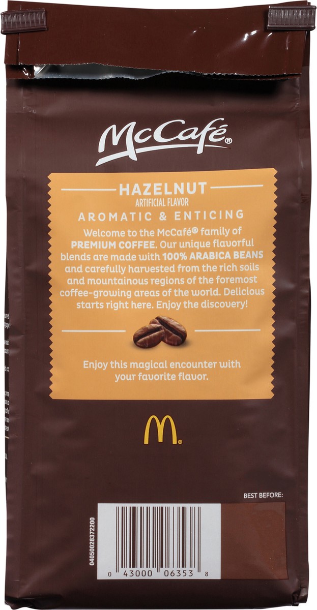 slide 8 of 13, McCafé Hazelnut Light Ground Coffee, Caffeinated, 12 oz Bag, 12 oz