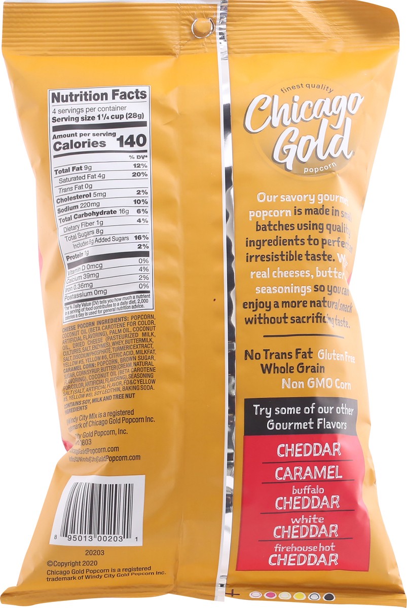slide 10 of 12, Chicago Gold Popcorn Windy City Mix Gourmet Caramel & Cheddar Flavored Popcorn - 4 oz, 4 oz