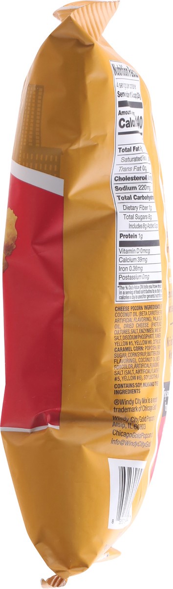 slide 4 of 12, Chicago Gold Popcorn Windy City Mix Gourmet Caramel & Cheddar Flavored Popcorn - 4 oz, 4 oz