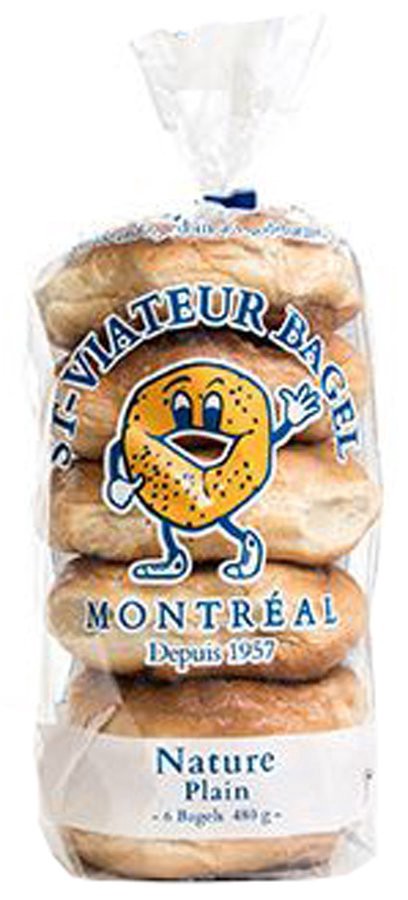 slide 1 of 1, St-Viateur Plain Bagels, 6 ct
