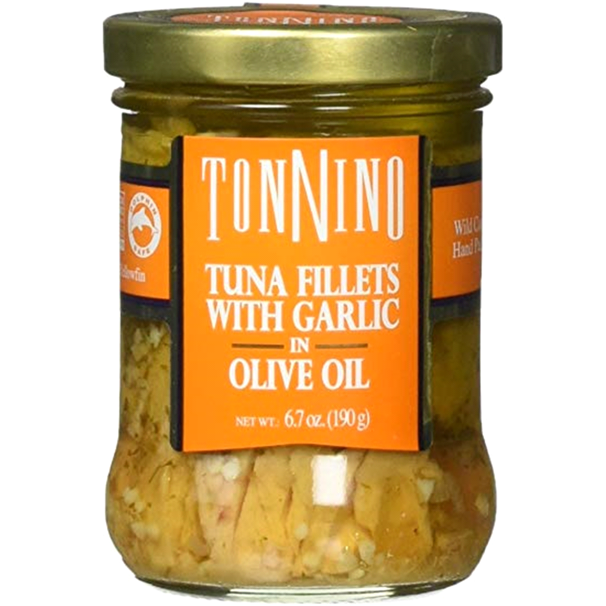 slide 1 of 1, Tonnino Tuna Fillets With Garlic In Olive Oil, 6.7 oz