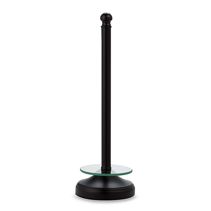 slide 1 of 1, Taymor Reserve Toilet Paper Holder with Glass Platform - Oil Rubbed Bronze, 1 ct