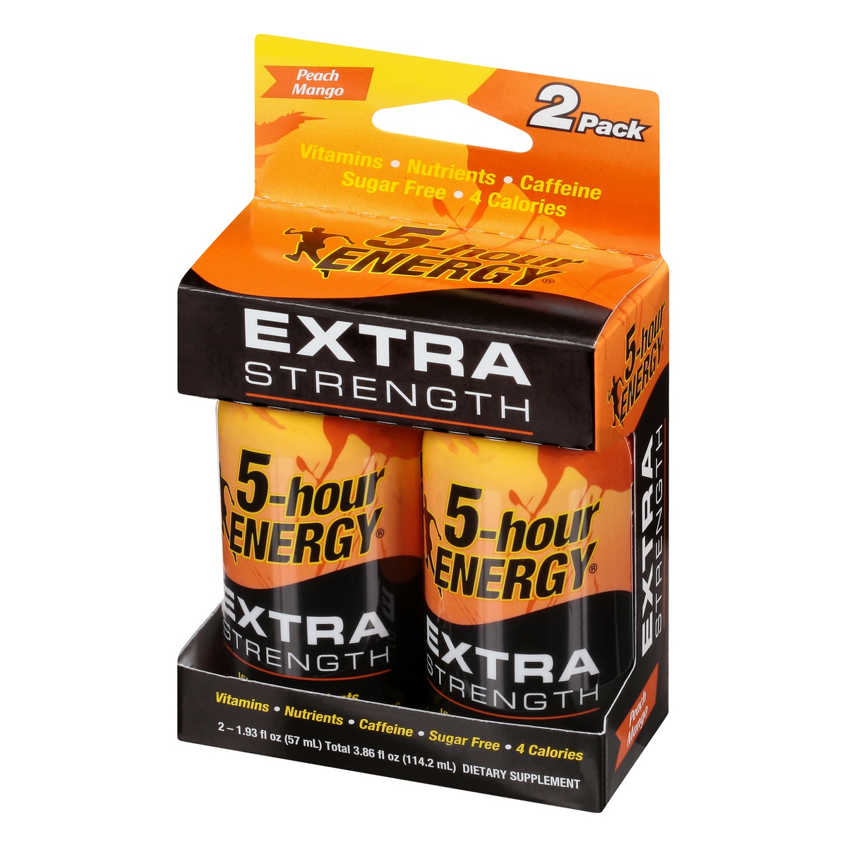 slide 3 of 9, 5-hour ENERGY Shot, Extra Strength, Peach Mango, 2 ct