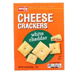 Weis Quality White Cheddar Cheese Crackers