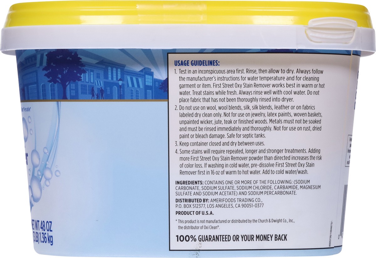 slide 8 of 12, First Street Fs Oxy Clean Laundry Detergent, 3 lb
