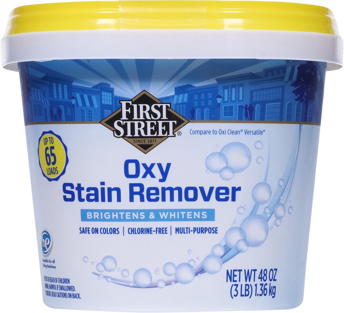 slide 12 of 12, First Street Fs Oxy Clean Laundry Detergent, 3 lb